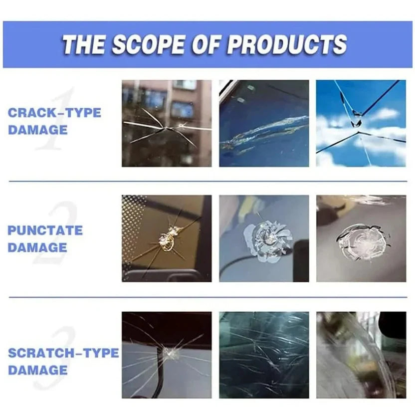 Car Windshield Crack Repair Resin Kit (PACK OF 2)